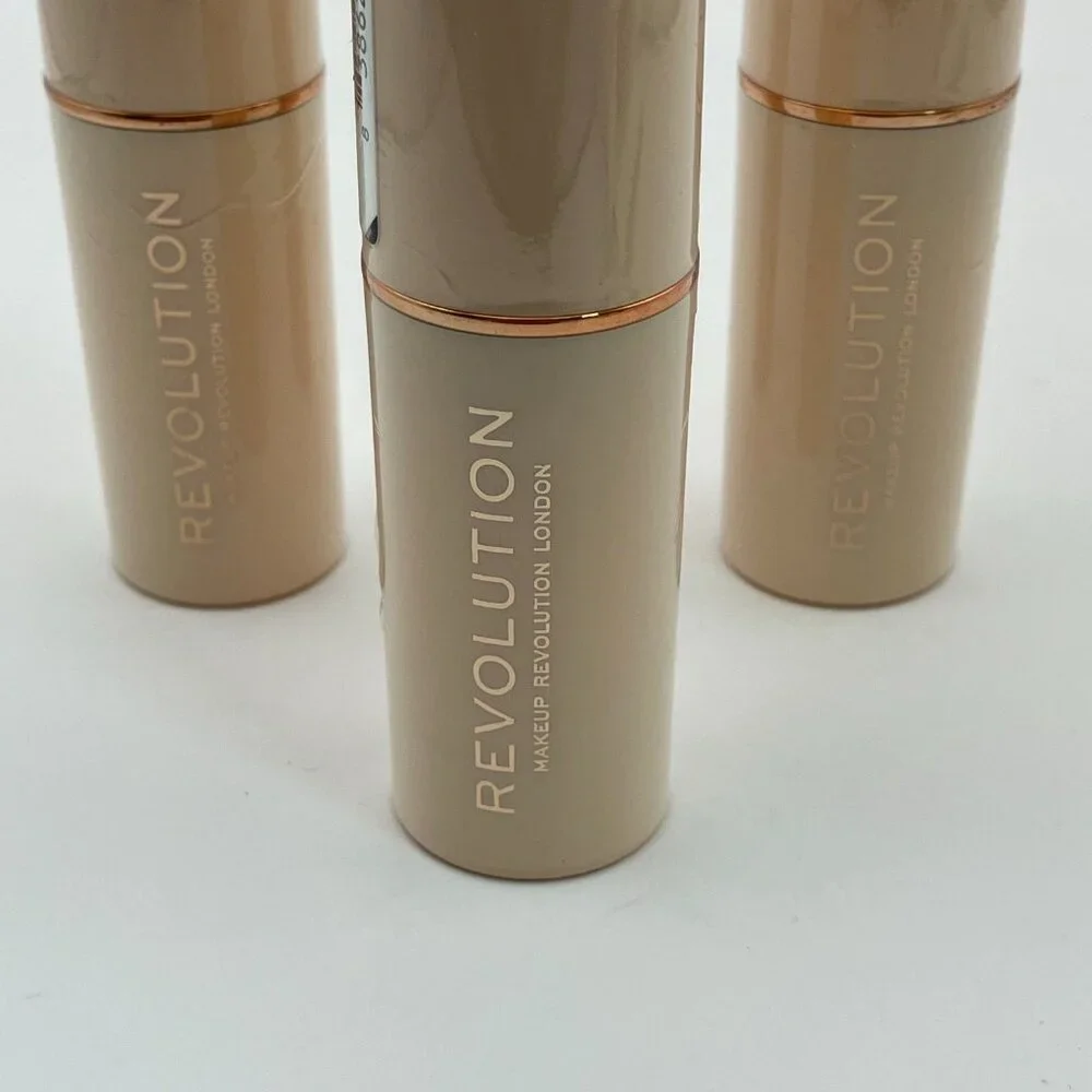 Revolution Fast Base Stick Foundation Creamy texture F17 0.21 OZ Set of 3 Pcs